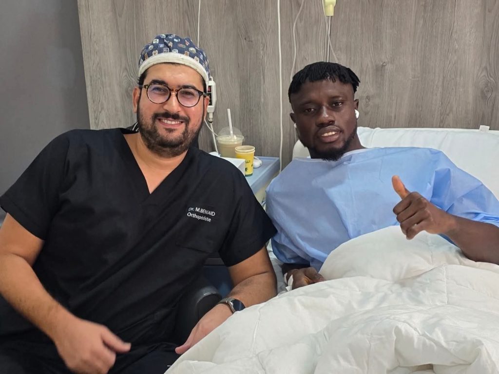 Saliou Bangoura poursuit sa rééducation