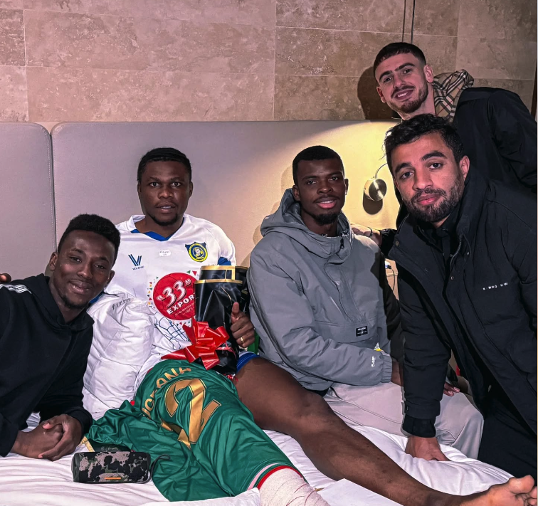 Benkhemassa, Abdellaoui, Zougrana et Kipré Jr rendent visite à Katumbwe 